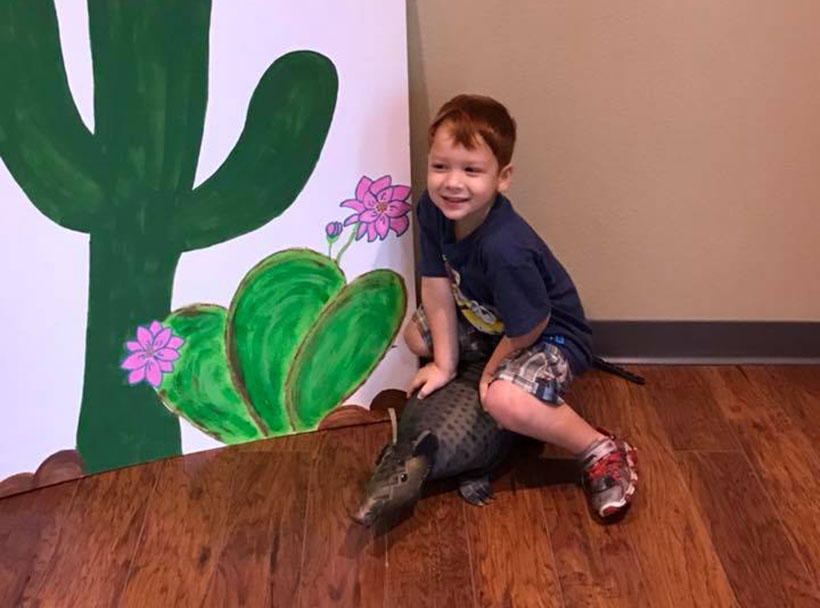 smiling boy at a Preschool & Daycare Serving New Braunfels, TX