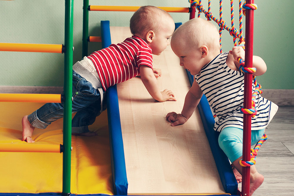 toddlers climbing at a Preschool & Daycare Serving New Braunfels, TX