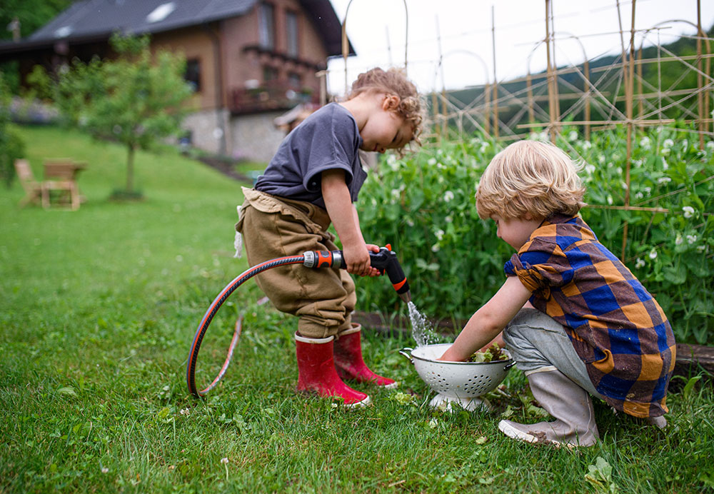 A Green Garden To Explore To Keep Them In Touch With Nature